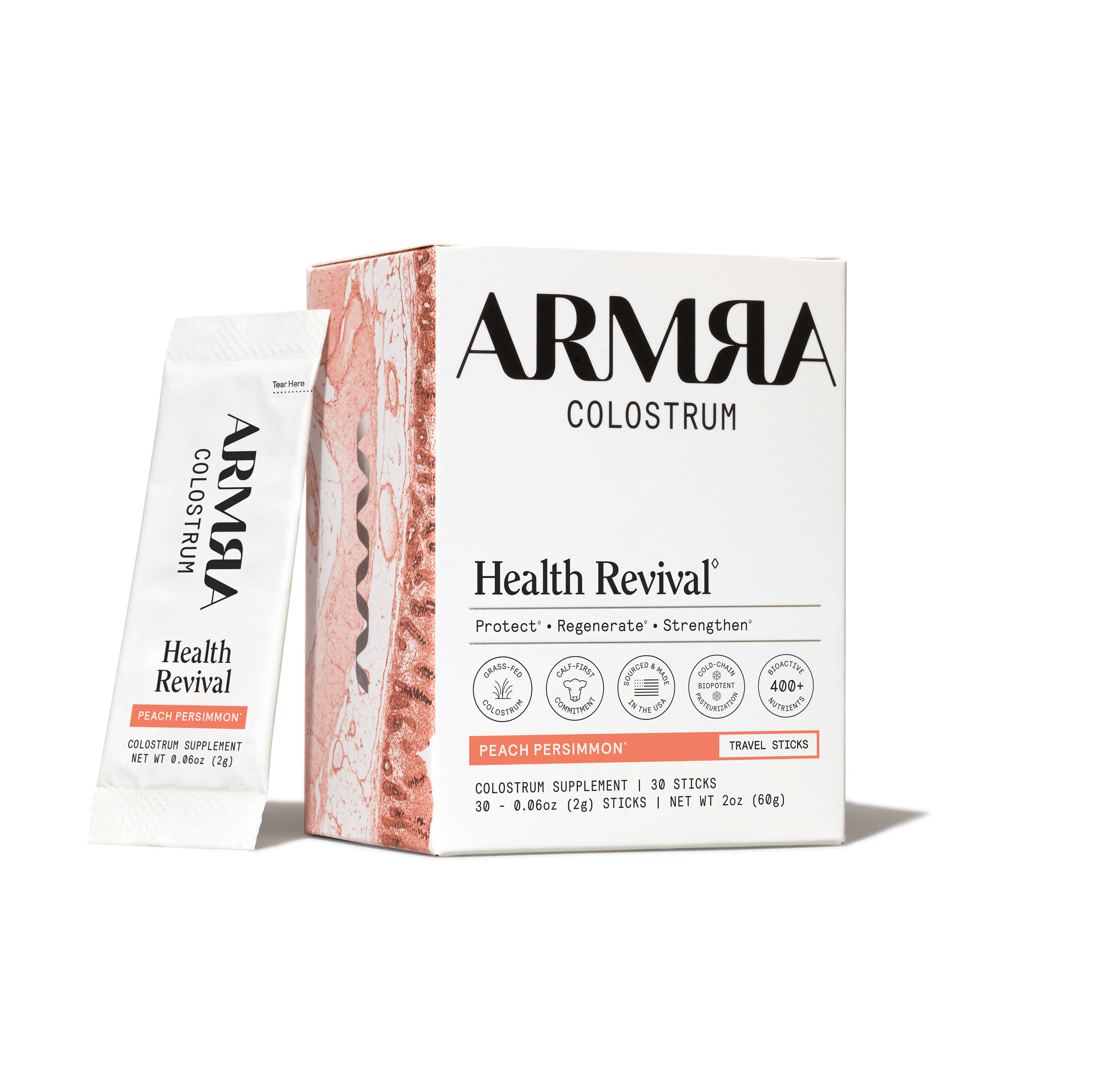 ARMRA Peach Persimmon Travel Sticks - ARMRA